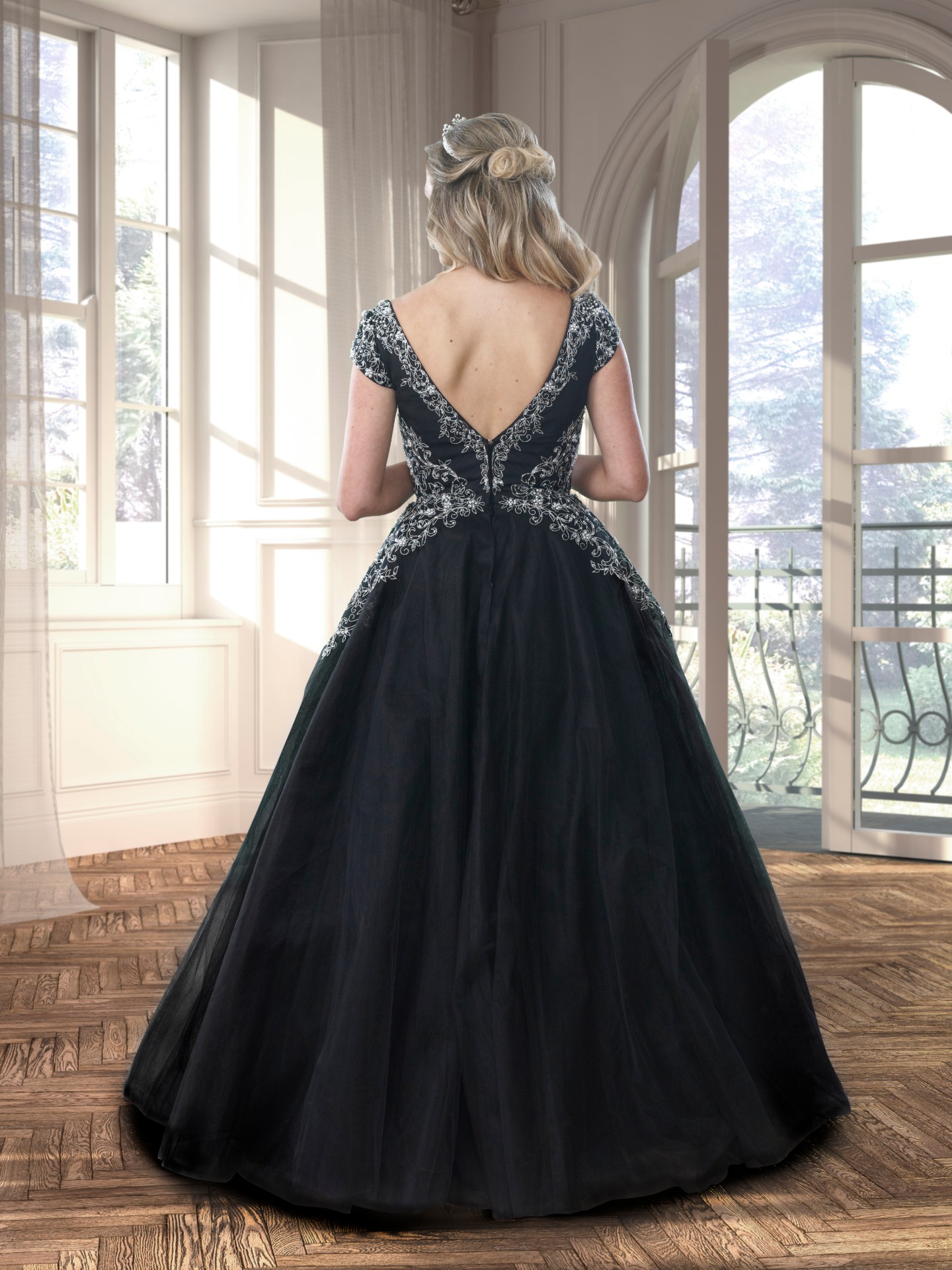 Black bridal or prom dress Carron Valley Formal Dress